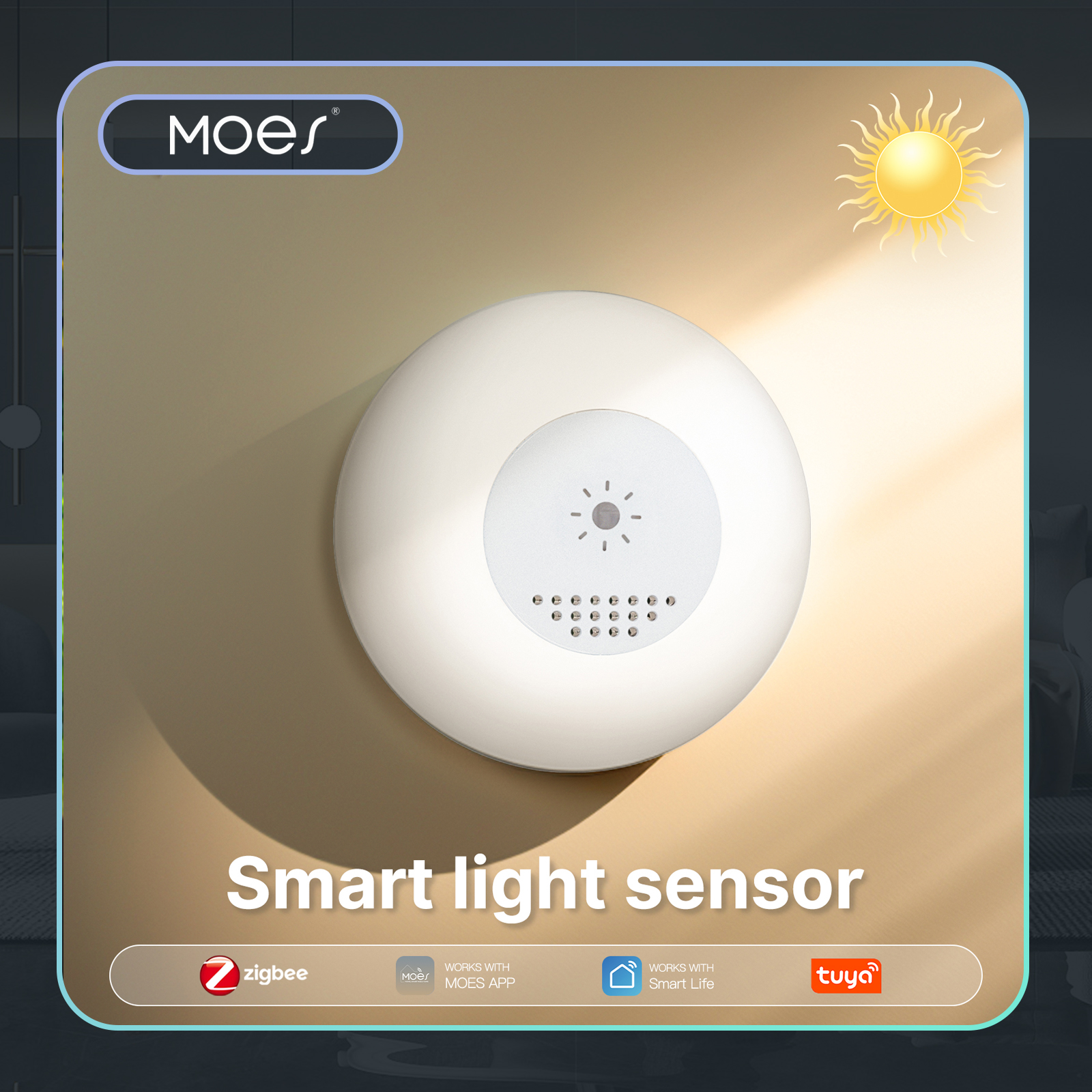 Smart Home Villa - MOES Tuya Zigbee Smart Light Sensor