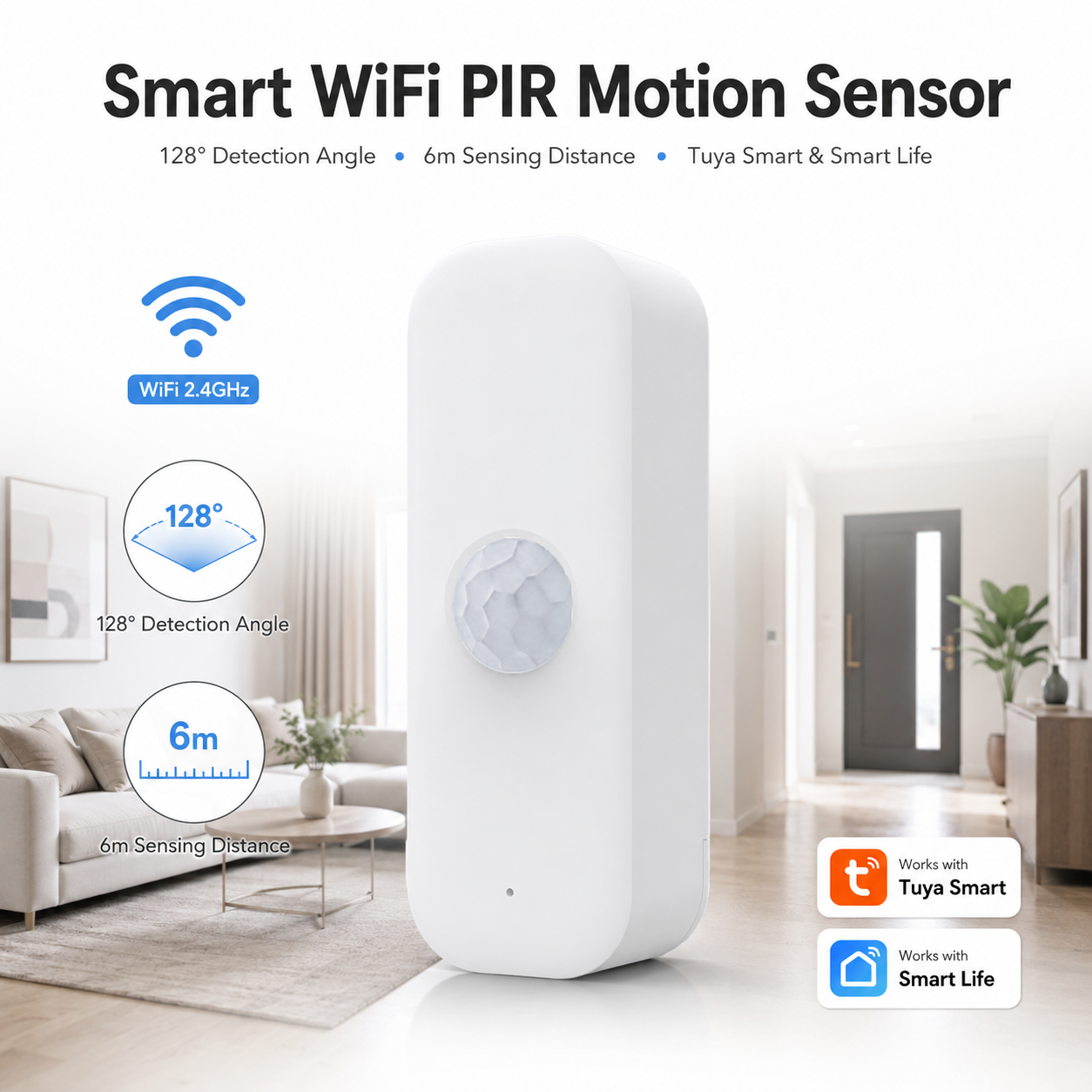 Smart Home Yale - Tuya WiFi Motion Sensor Smart PIR