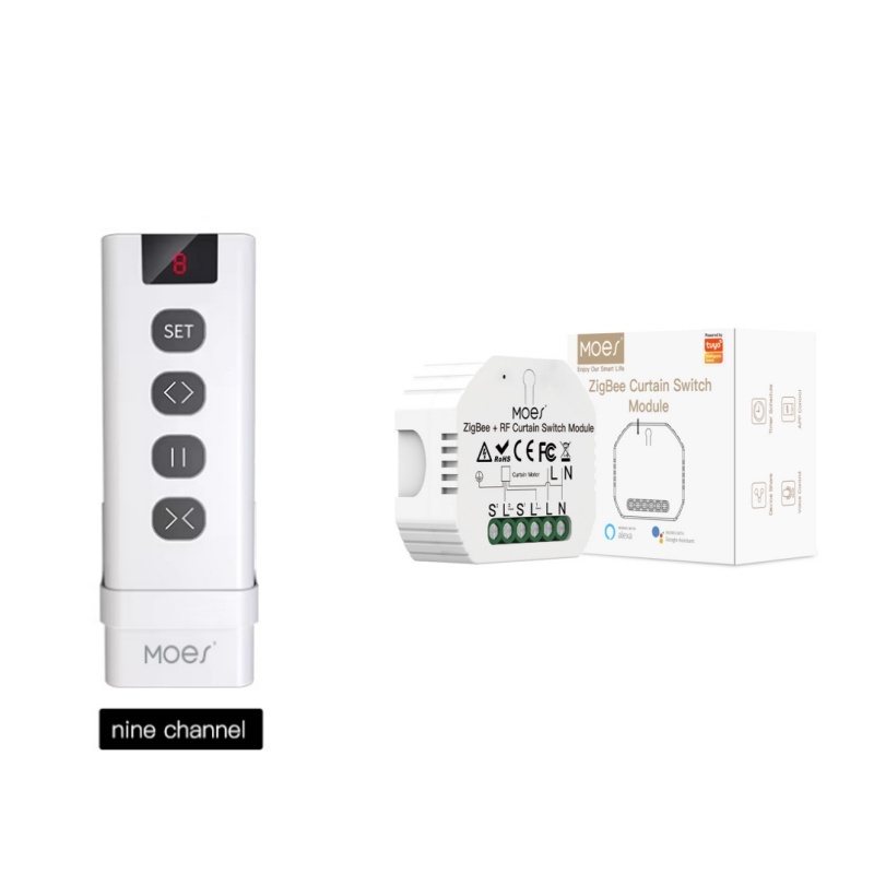 Smart Home Yale - MOES ZigBee Smart RF433 Curtain Switch