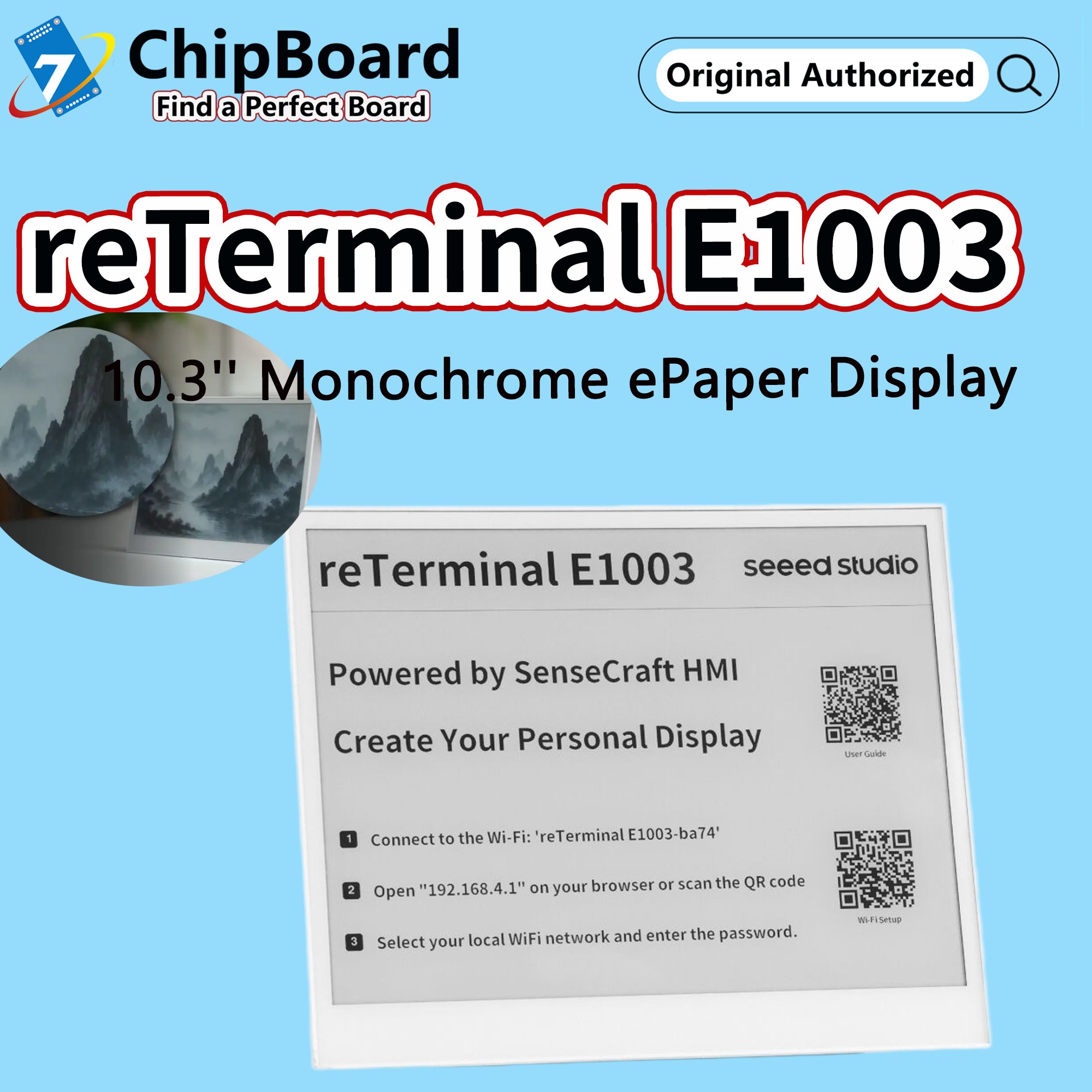 Smart Home Open Source - reTerminal E1003 Touch ePaper Display Screen