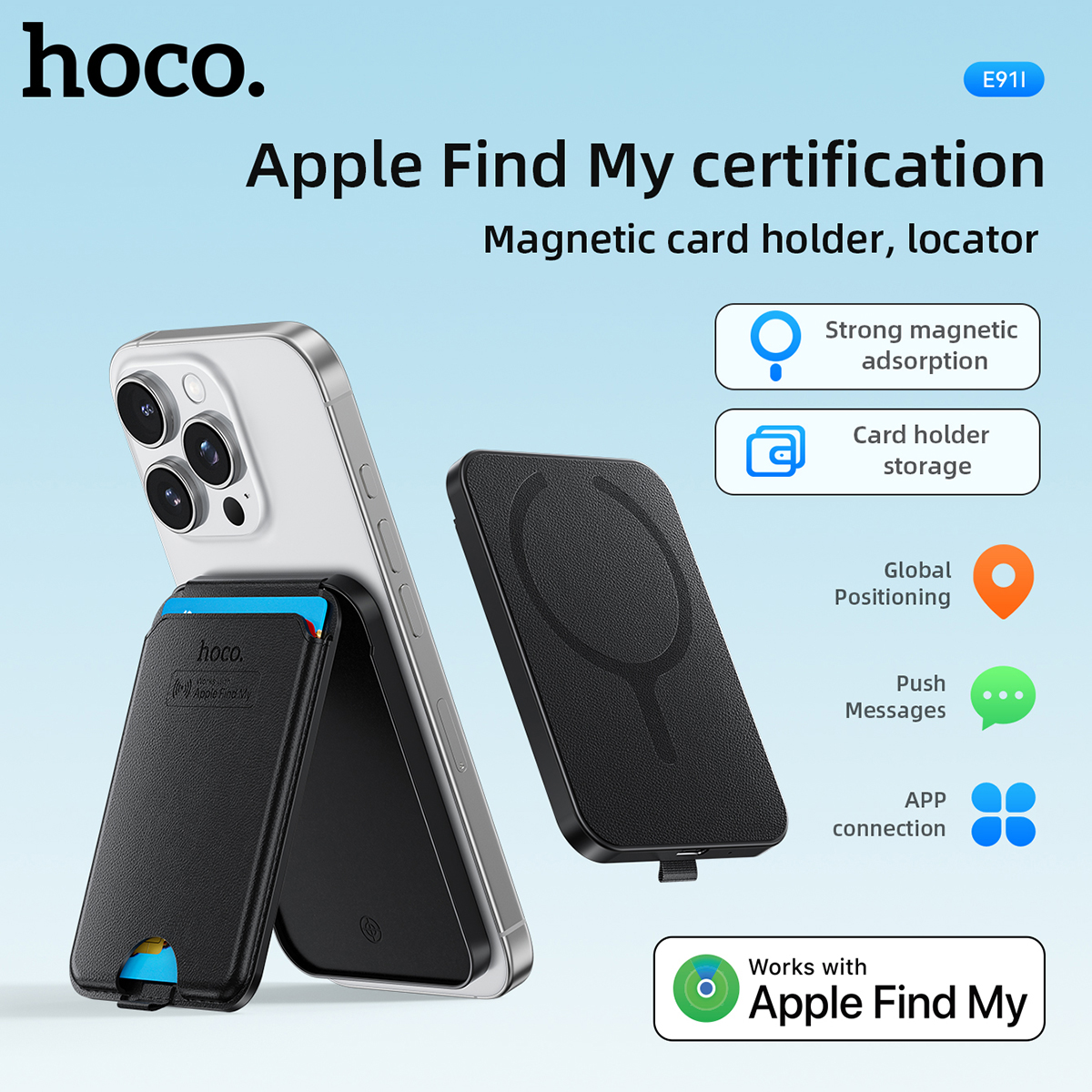 Smart Home Hub Apple - HOCO E91I Magnetic ID Card Holder