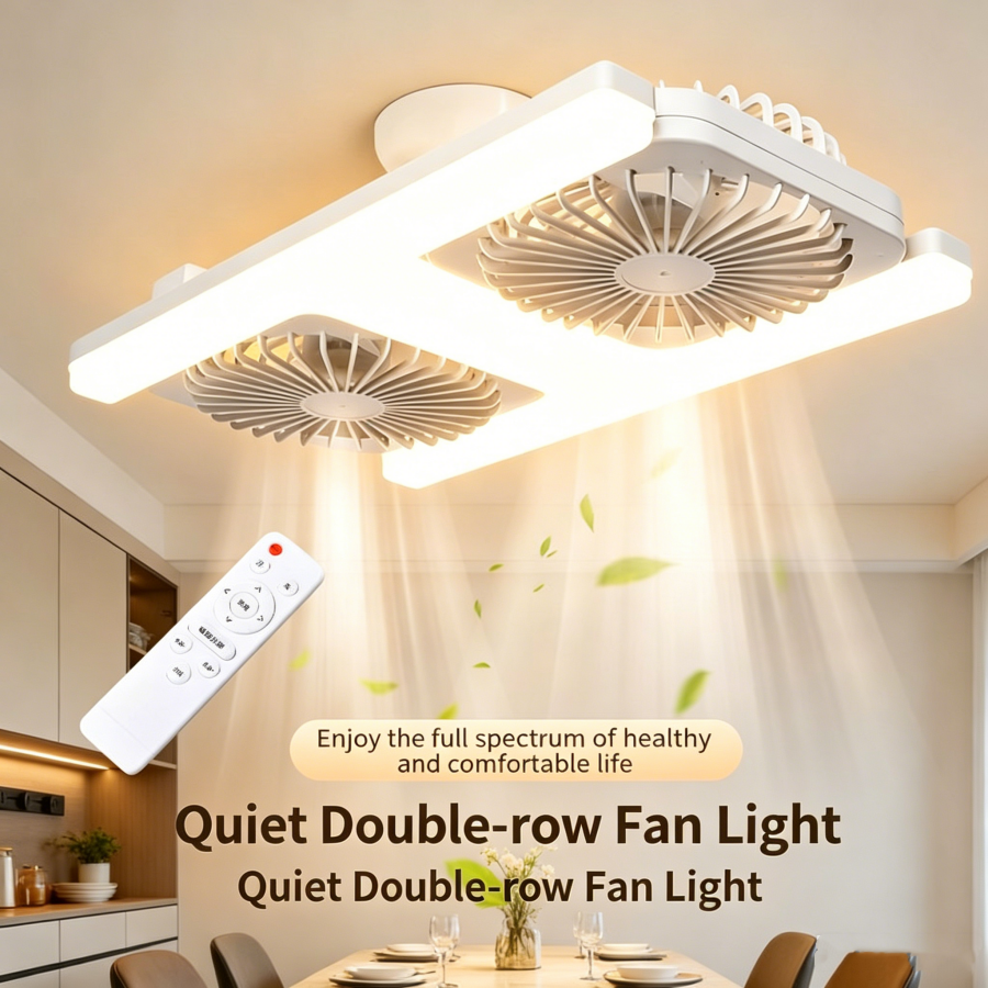 Smart Home Ventilation System - New led Double Fans Light Smart
