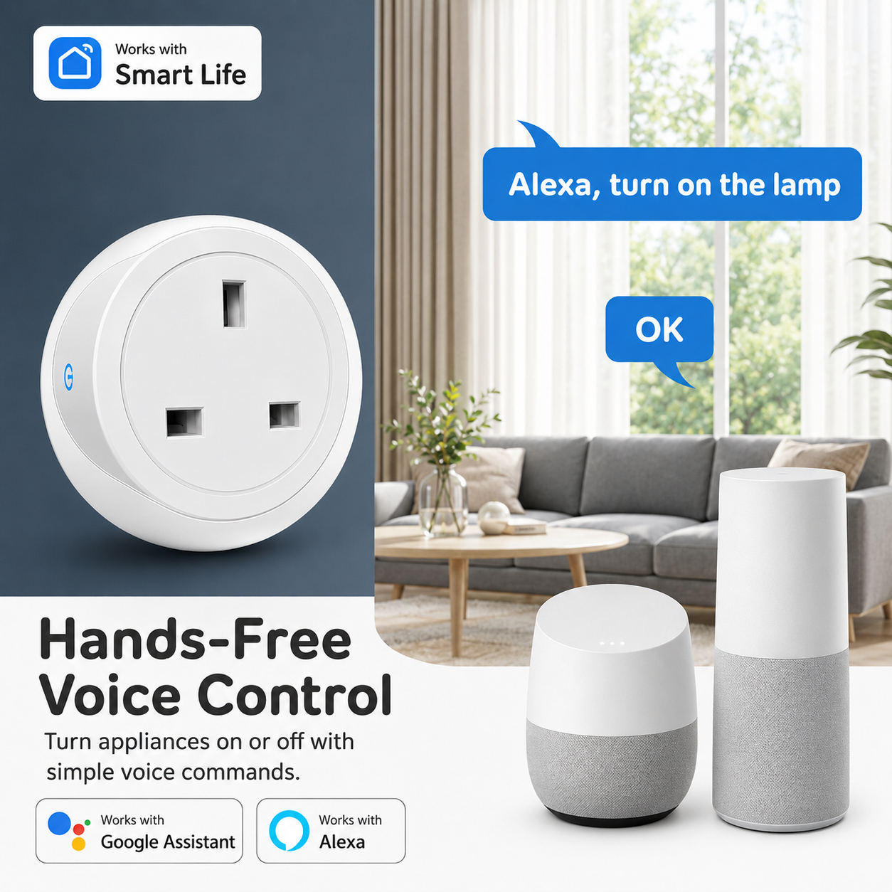 Tuya UK Smart Plug WiFi Blueto - Smart Home Yale 리뷰 및 가격