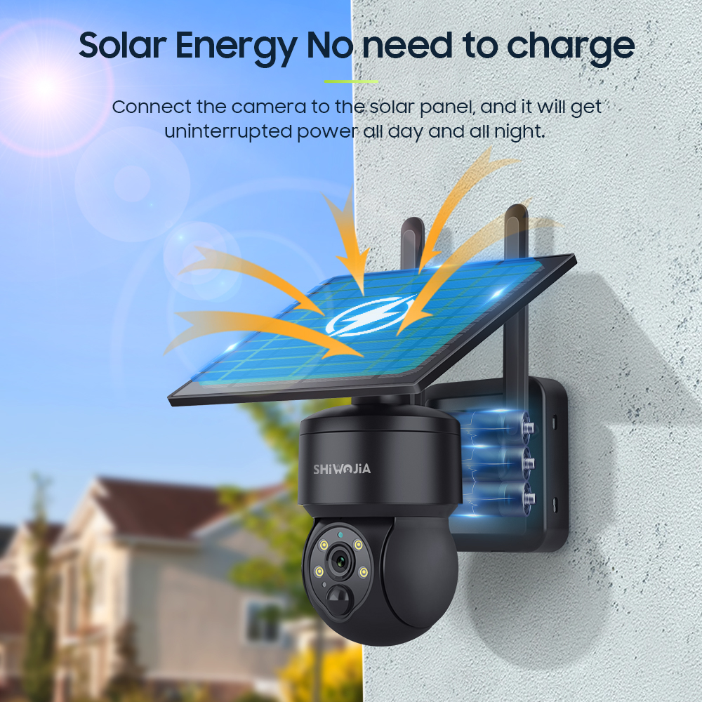 SHIWOJIA WIFI Wireless PTZ Sol - Smart Home Outdoor Camera 리뷰 및 가격