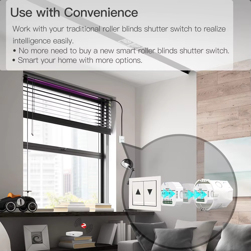 MOES ZigBee Smart RF433 Curtai - Smart Home Yale 리뷰 및 가격
