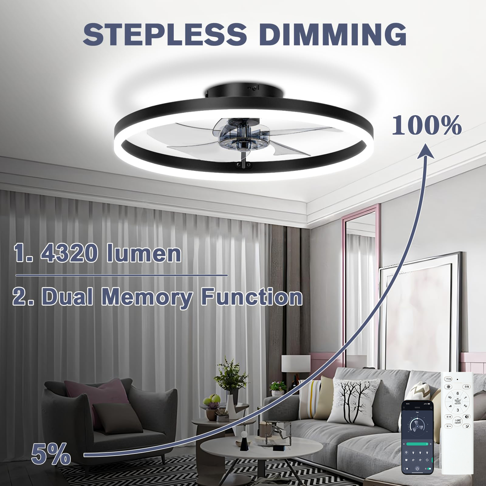 Smart Ceiling Fan Control 6Spe - Smart Home Ventilation System 리뷰 및 가격