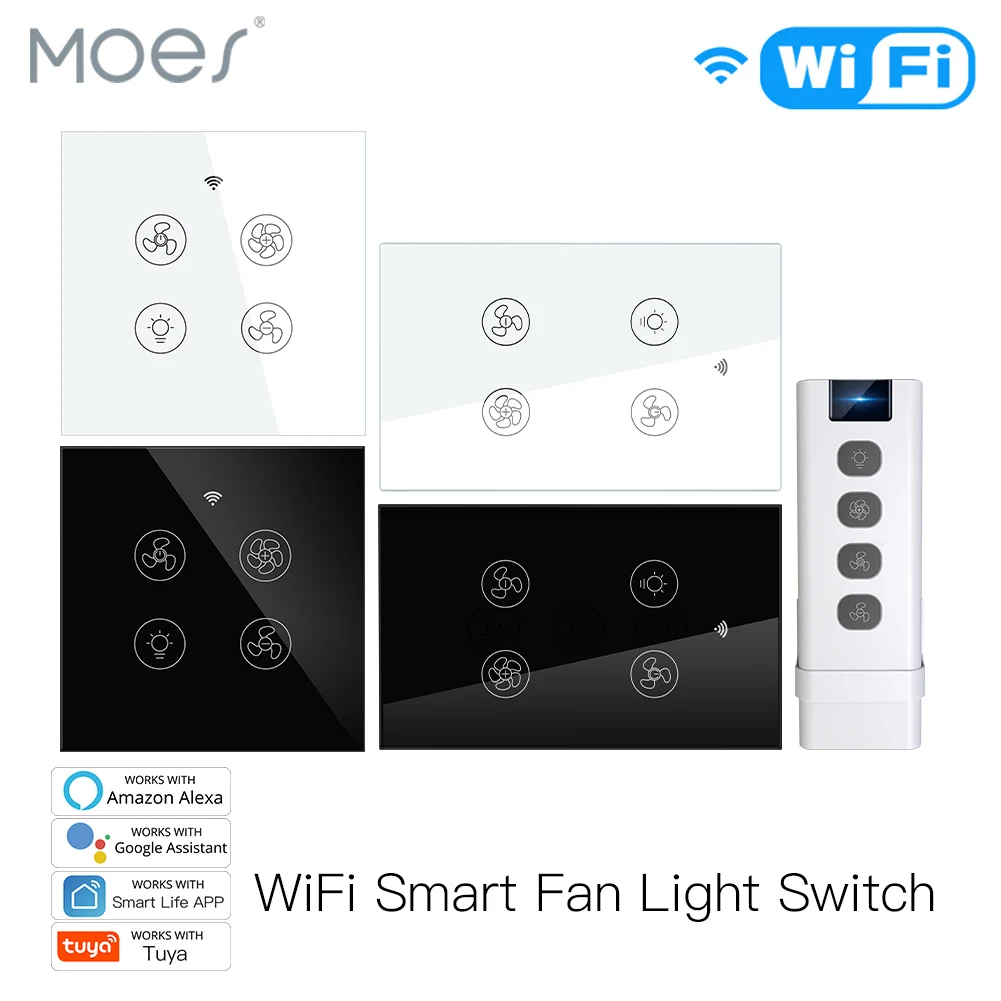 New WiFi RF Smart Ceiling Fan  - Smart Home Ventilation System 리뷰 및 가격