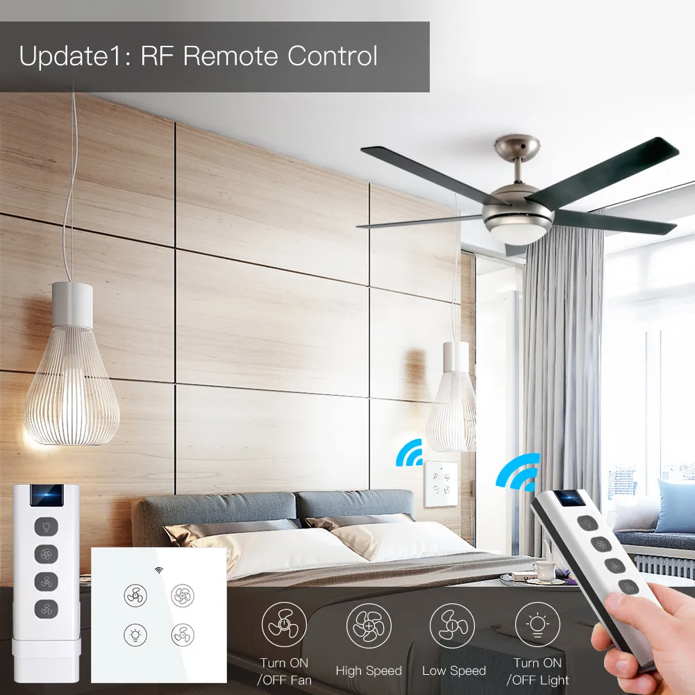 New WiFi RF Smart Ceiling Fan  - Smart Home Ventilation System 리뷰 및 가격