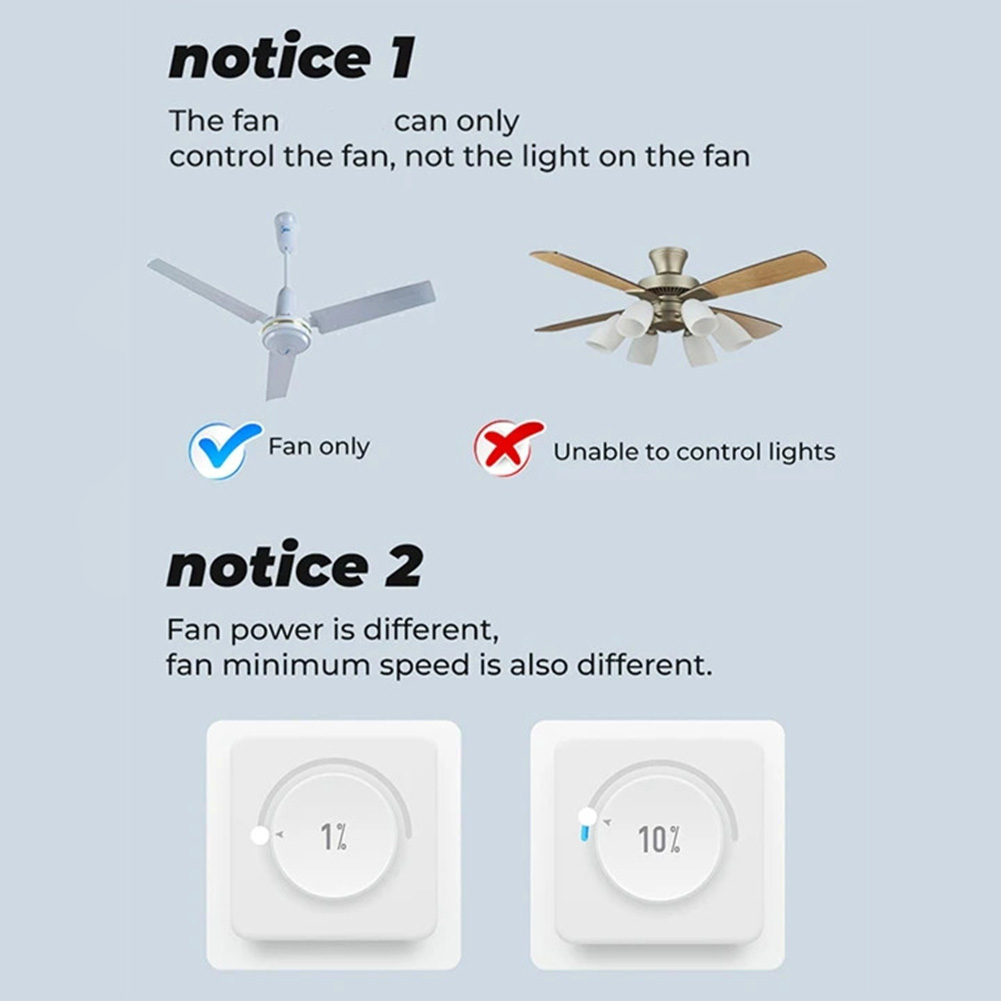 Smart WiFi Ceiling Fan Switch  - Smart Home Ventilation System 리뷰 및 가격