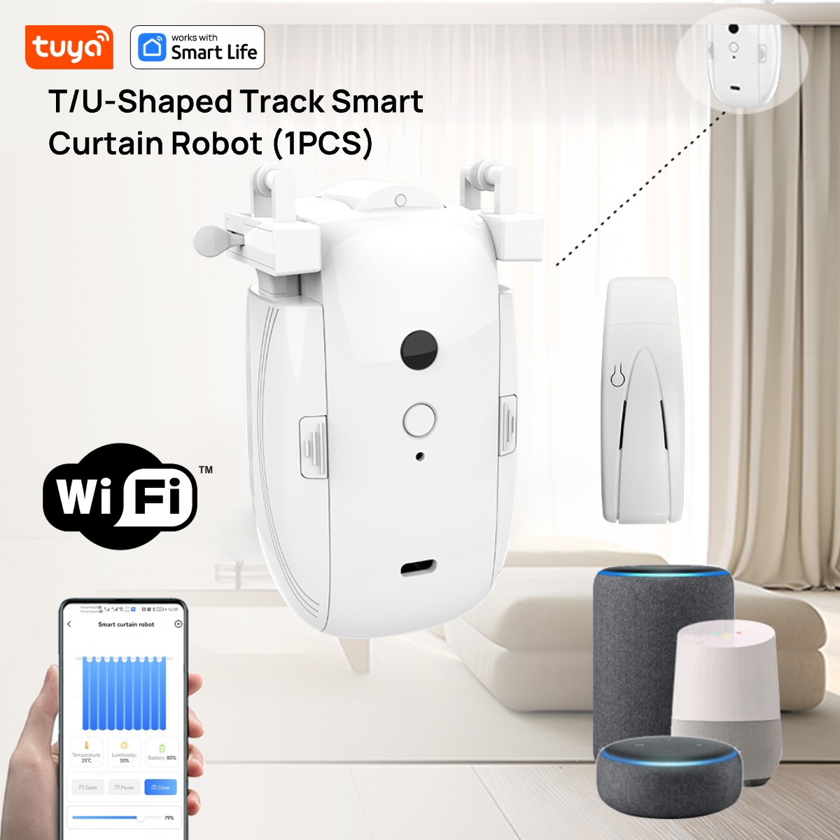 Tuya Smart WiFi Curtain Robot  - Smart Home Wifi Hub 리뷰 및 가격