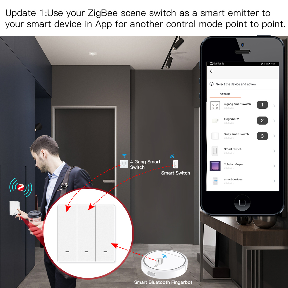 MOES Tuya ZigBee Scene Switch  - Smart Home Internet 리뷰 및 가격