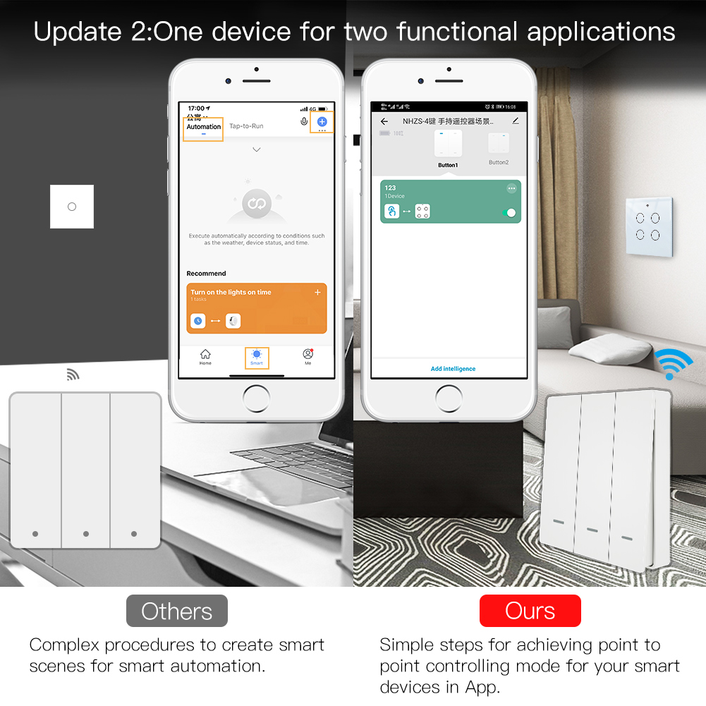MOES Tuya ZigBee Scene Switch  - Smart Home Internet 리뷰 및 가격