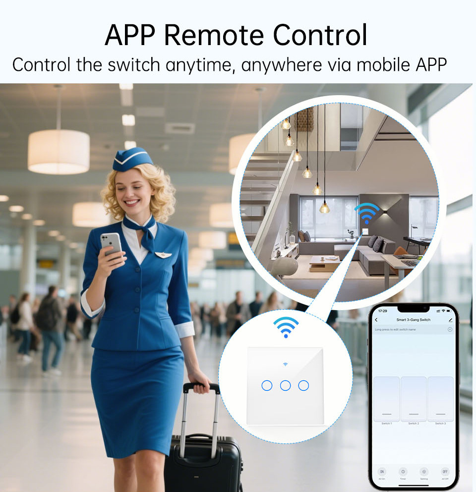 WiFi RF 433mhz Touch Wall Ligh - Smart Home Alexa 리뷰 및 가격