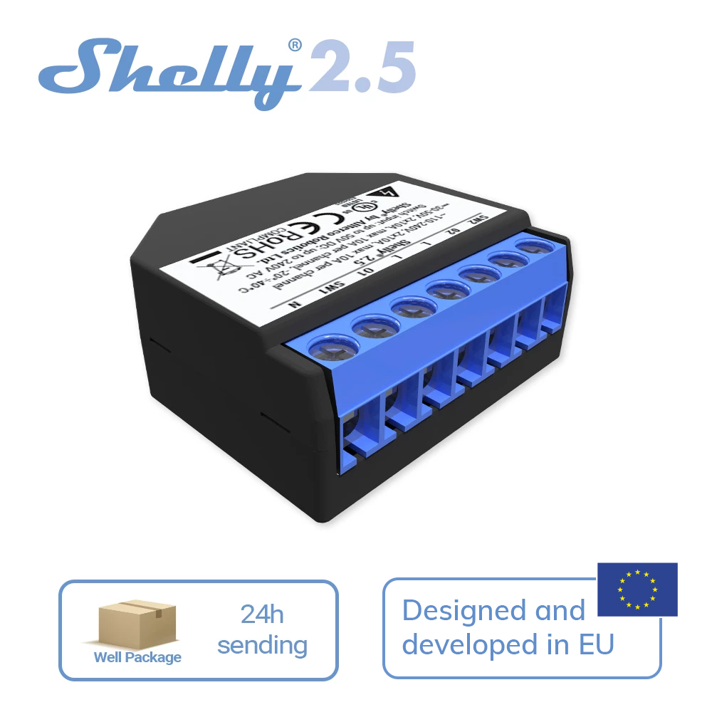 Shelly 2.5 Smart Home Double R - Smart Home Open Source 리뷰 및 가격