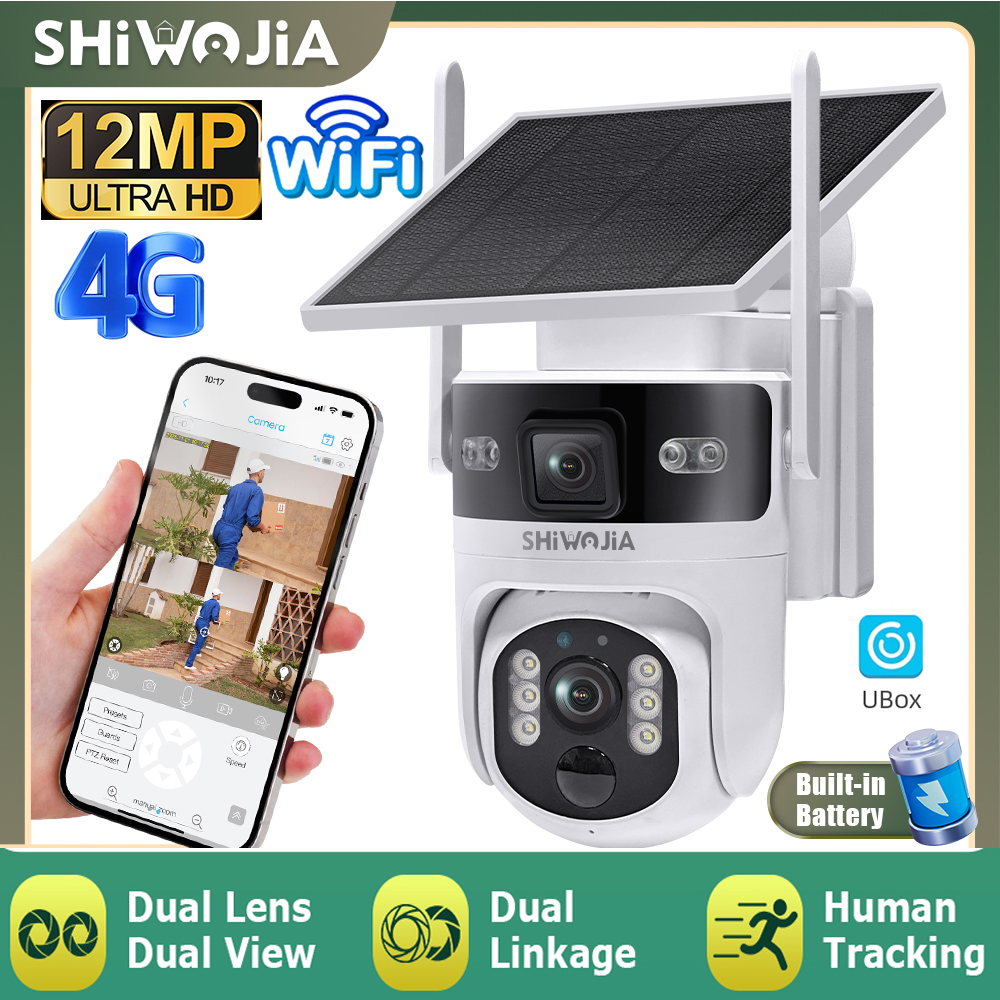 SHIWOJIA 4G LTE Solar Security - Smart Home Outdoor Camera 리뷰 및 가격