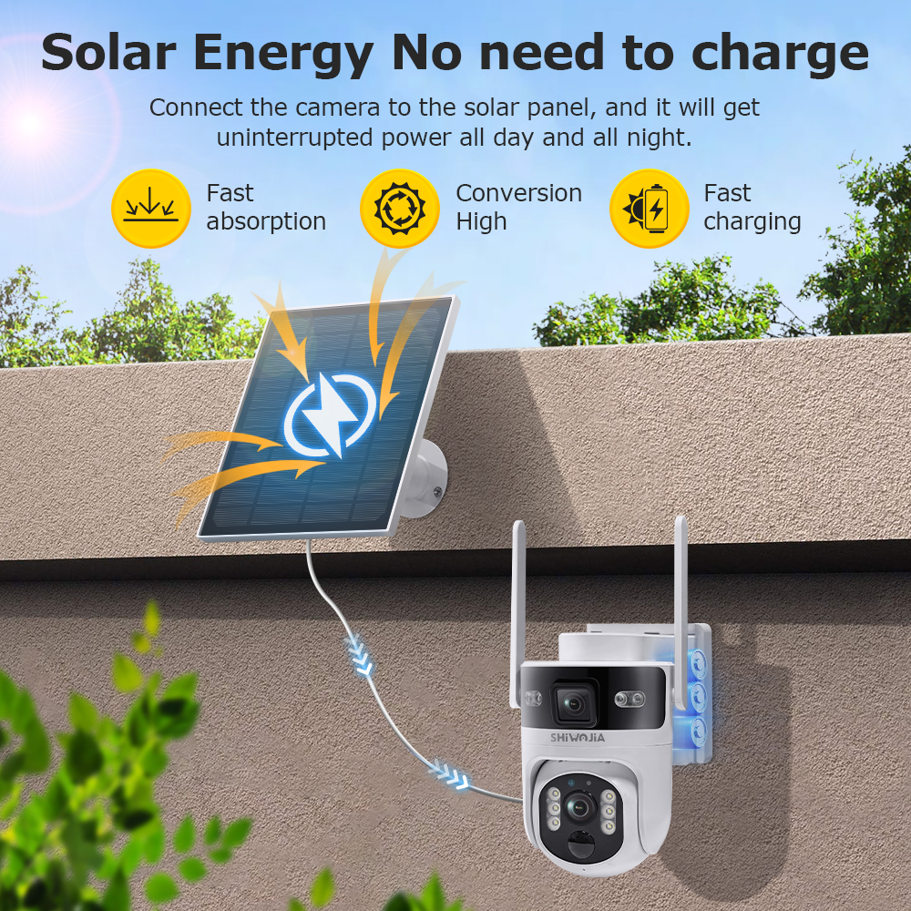 SHIWOJIA 4G LTE Solar Security - Smart Home Outdoor Camera 리뷰 및 가격