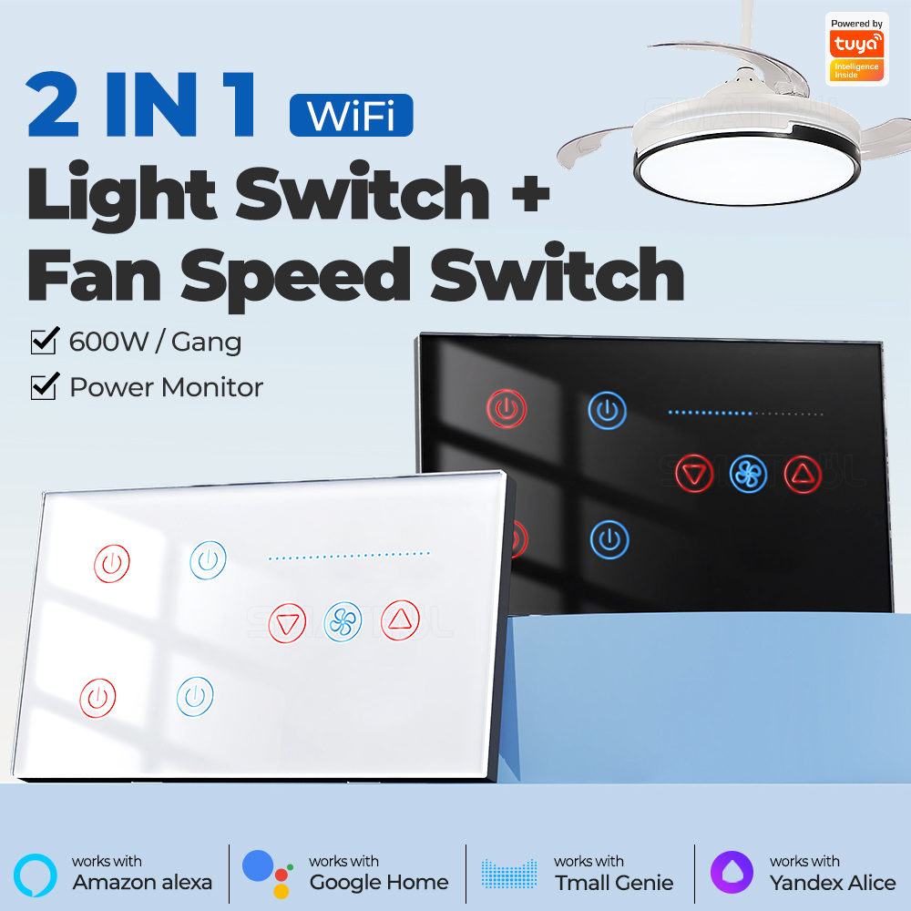 Zigbee WIFI Smart Wall Switch  - Smart Home Ventilation System 리뷰 및 가격