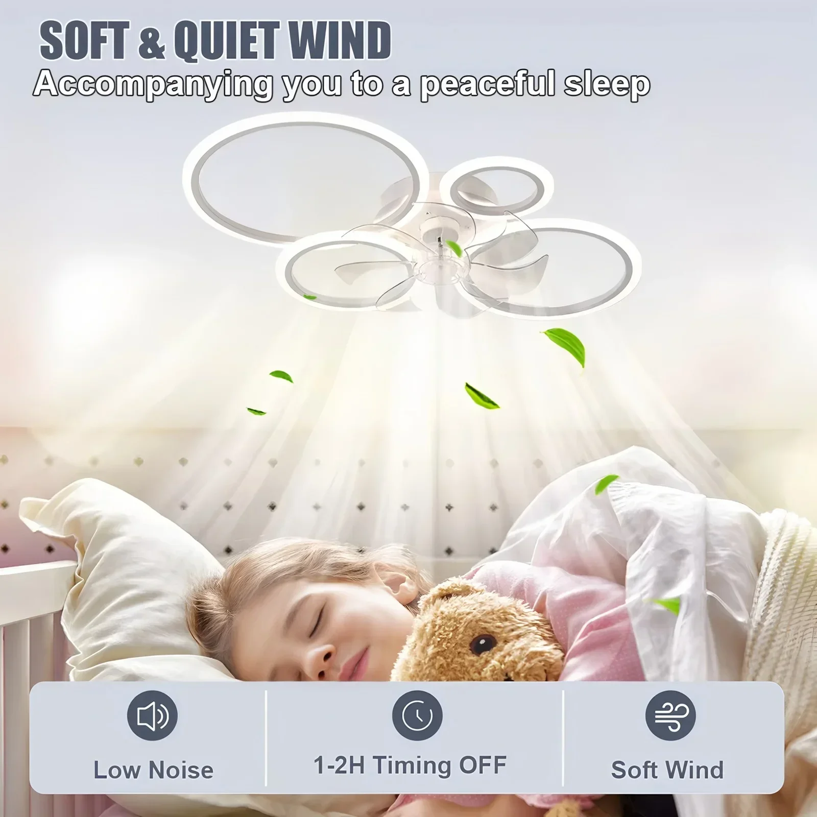 Ring Ceiling Fan with LED Ligh - Smart Home Ventilation System 리뷰 및 가격