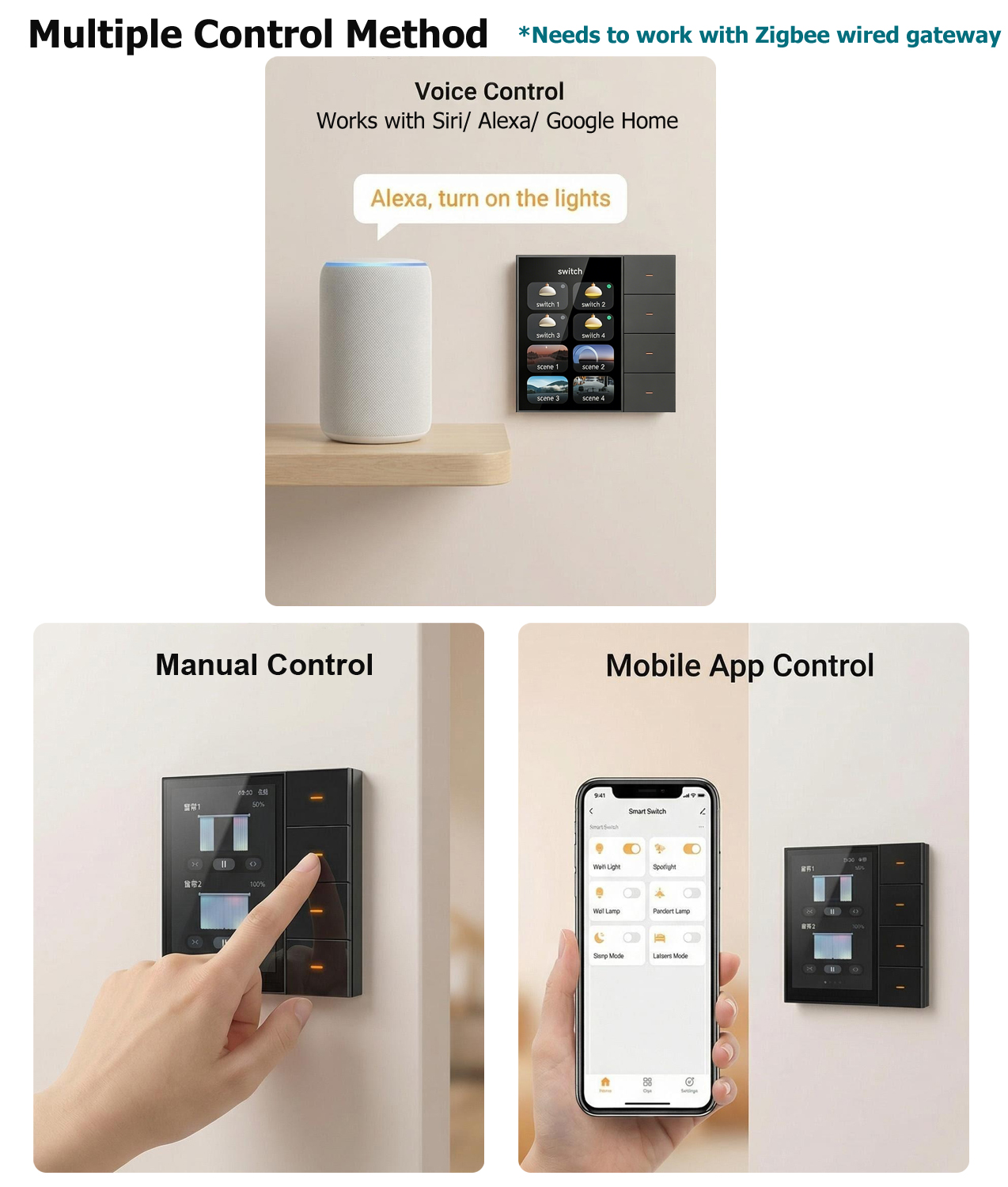 F3-pro Tuya Smart Panel ZigBee - Smart Home Villa 리뷰 및 가격