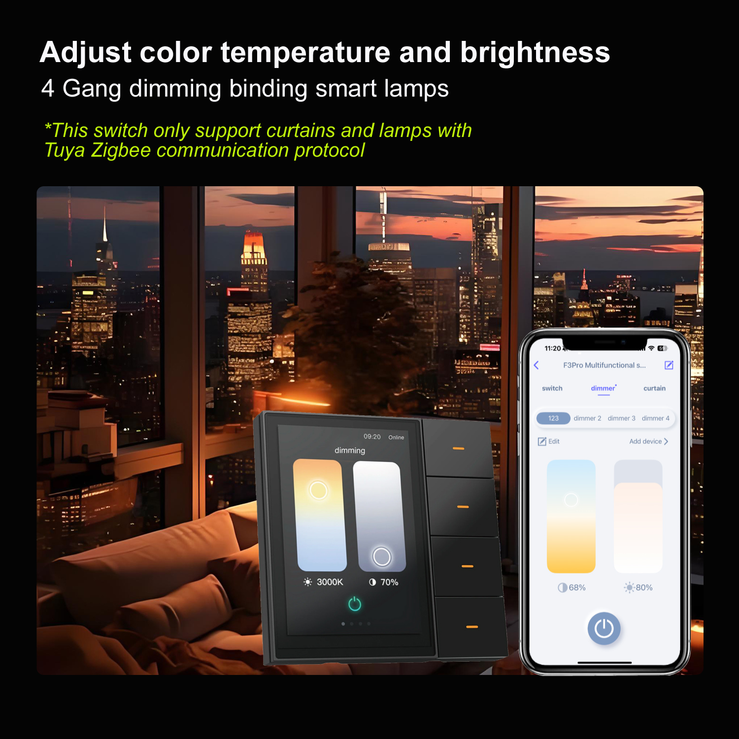 F3-pro Tuya Smart Panel ZigBee - Smart Home Villa 리뷰 및 가격