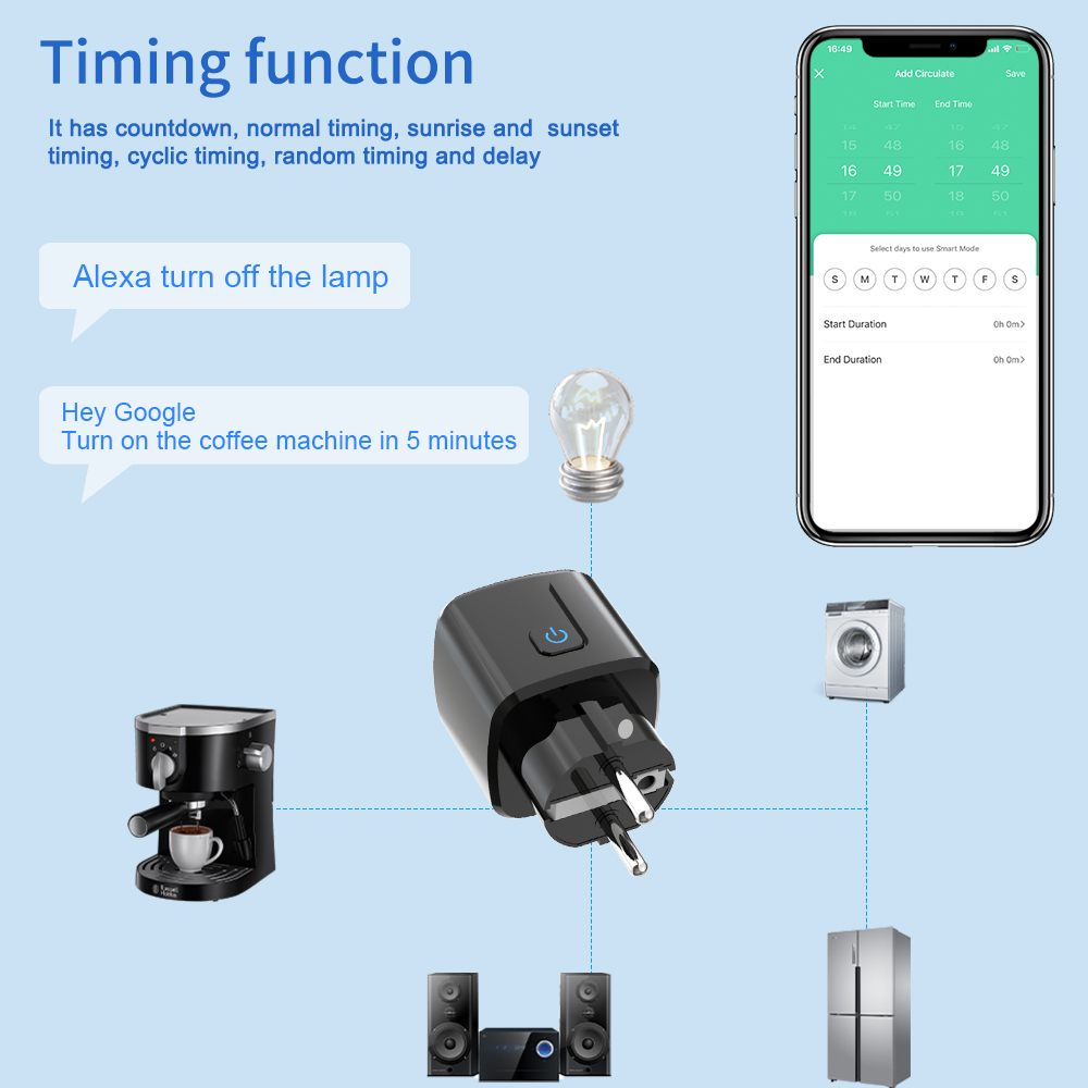 Tuya Smart Socket WiFi Remote  - Smart Home Yale 리뷰 및 가격