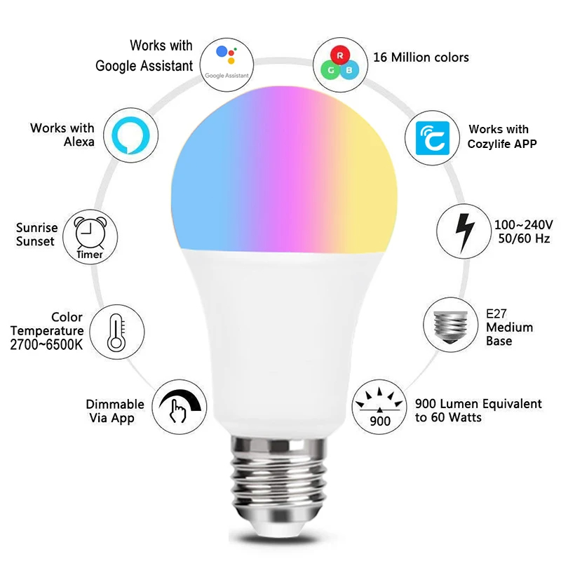 9W WiFi Homekit Light Lamp E27 - Smart Home Apple 리뷰 및 가격