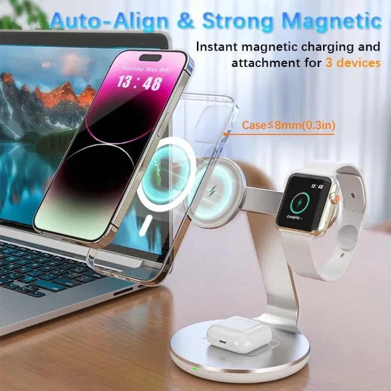3 in 1 Wireless Charger Stand  - Smart Home Apple 리뷰 및 가격