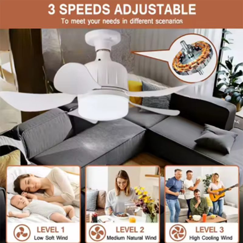 40W E27 LED Ceiling Fan Light  - Smart Home Ventilation System 리뷰 및 가격