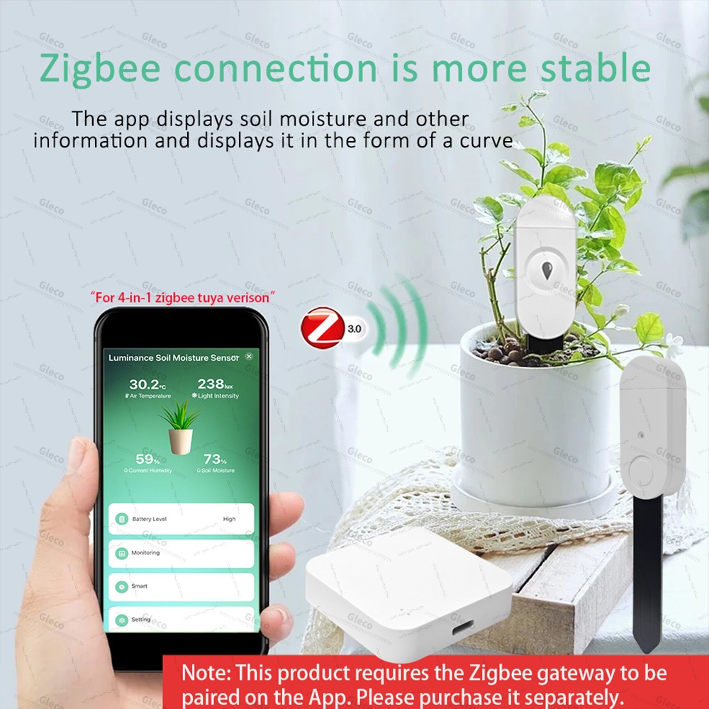 Zigbee Soil Moisture Sensor Me - Smart Home Villa 리뷰 및 가격