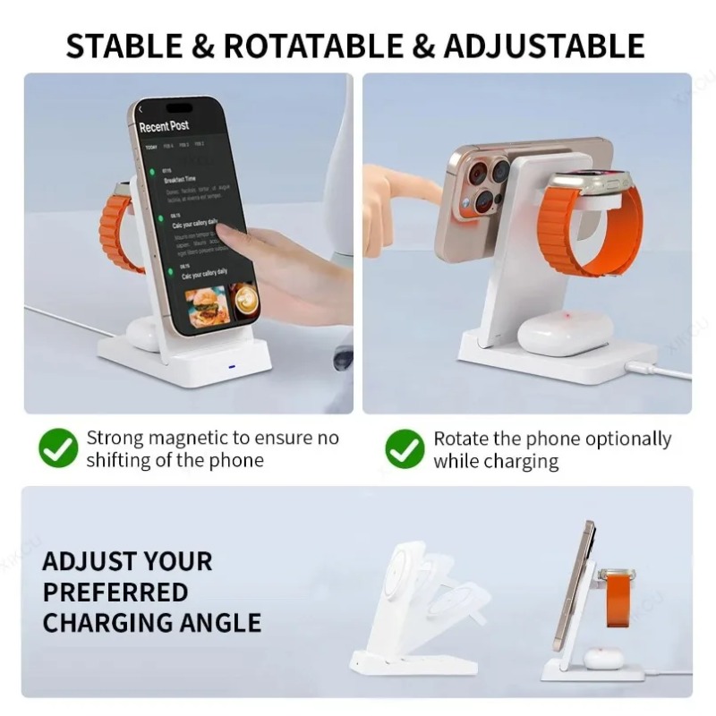 3 in 1 Foldable Wireless Charg - Smart Home Apple 리뷰 및 가격