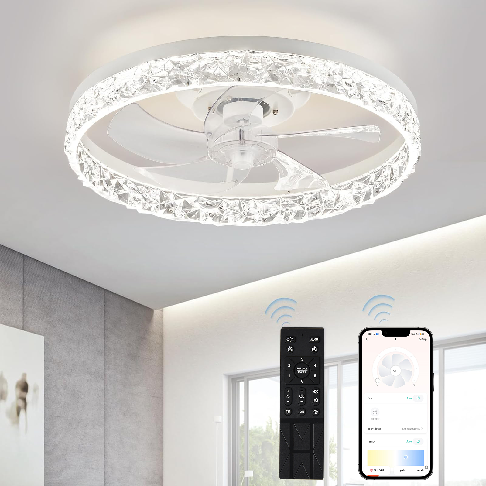 Modern LED Ceiling Fan Lmap Re - Smart Home Ventilation System 리뷰 및 가격