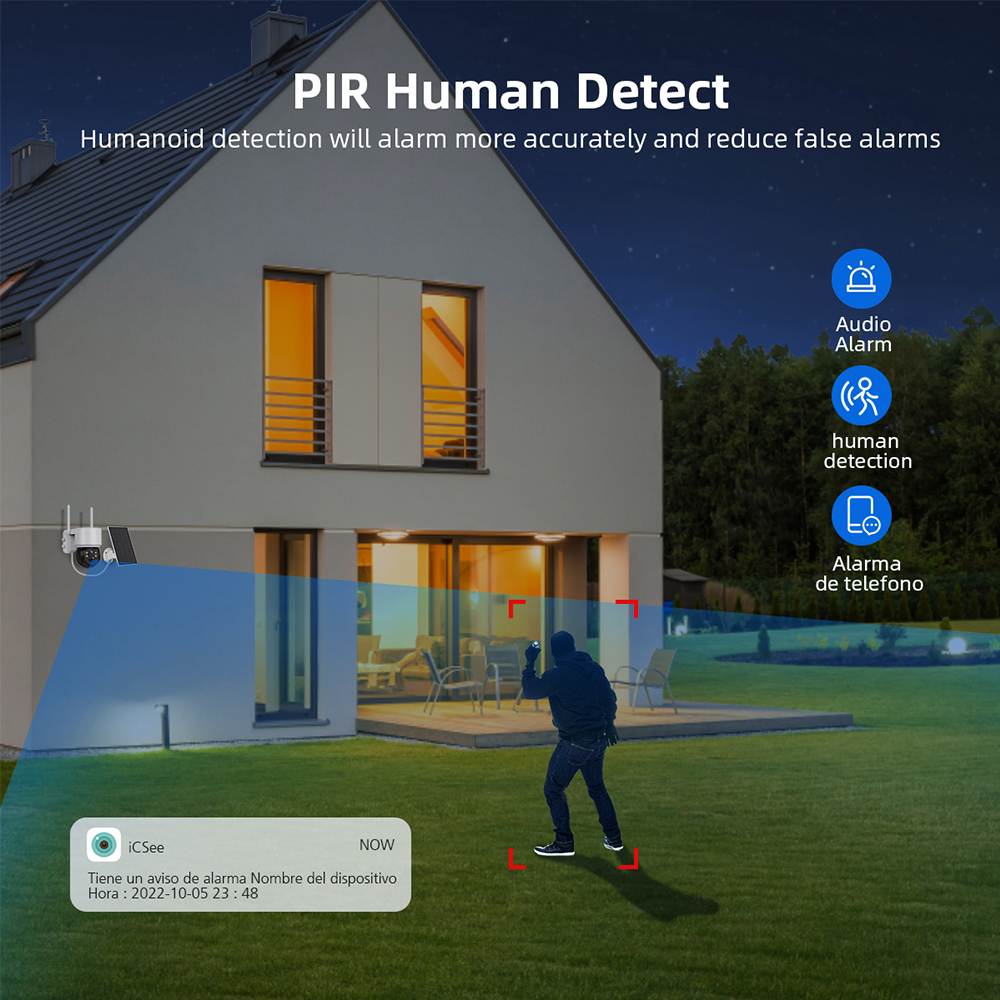 WIFI Solar Camera 2MP PIR Huma - Smart Home Outdoor Camera 리뷰 및 가격