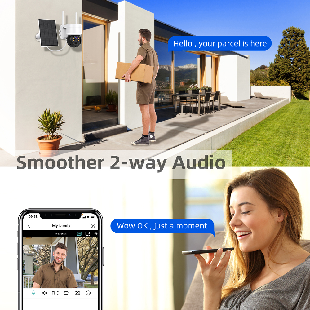 WIFI Solar Camera 2MP PIR Huma - Smart Home Outdoor Camera 리뷰 및 가격
