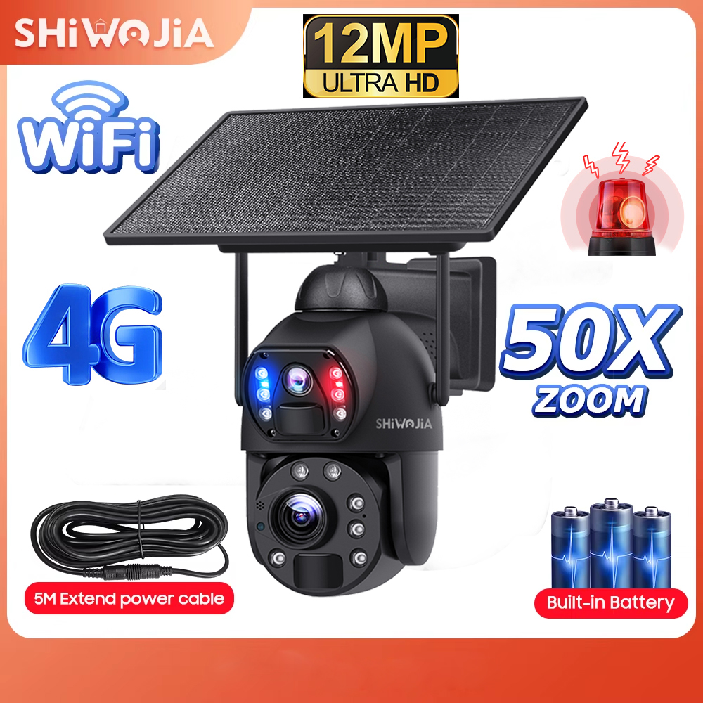 SHIWOJIA 50X ZOOM Solar Camera - Smart Home Outdoor Camera 리뷰 및 가격