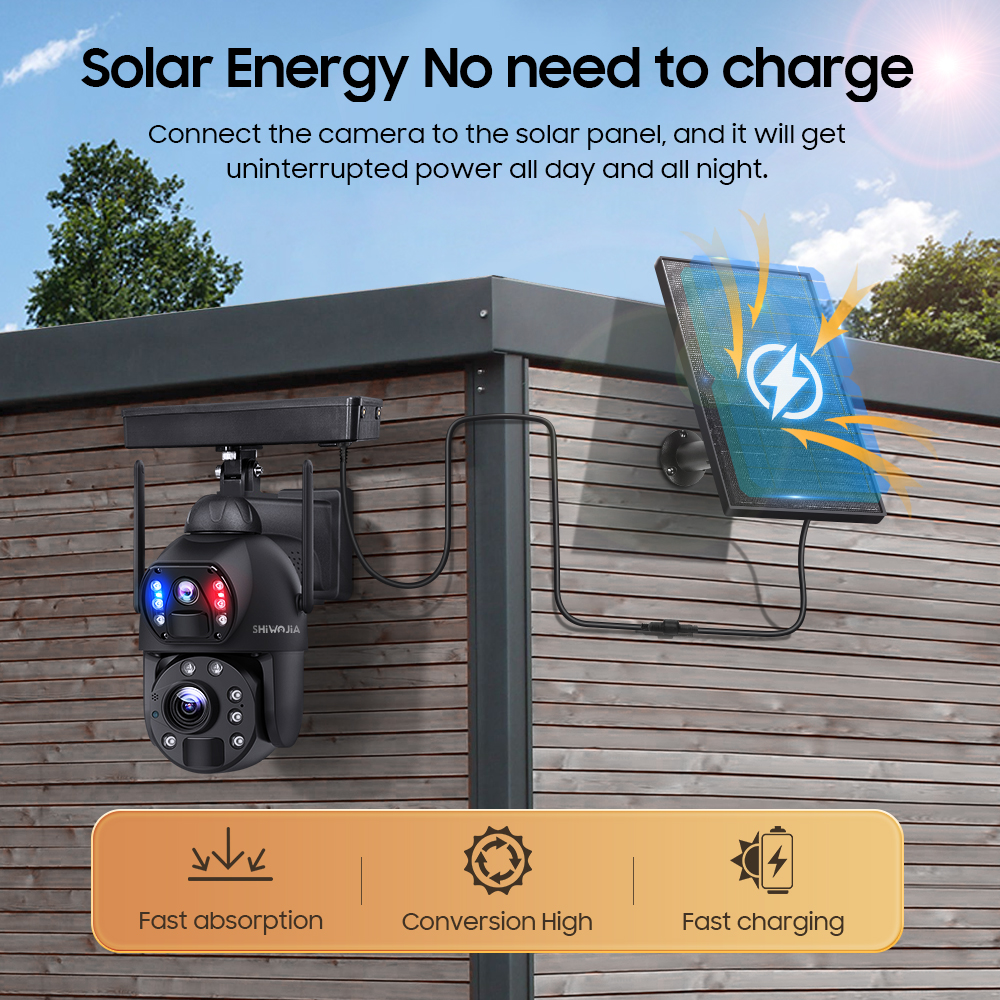 SHIWOJIA 50X ZOOM Solar Camera - Smart Home Outdoor Camera 리뷰 및 가격