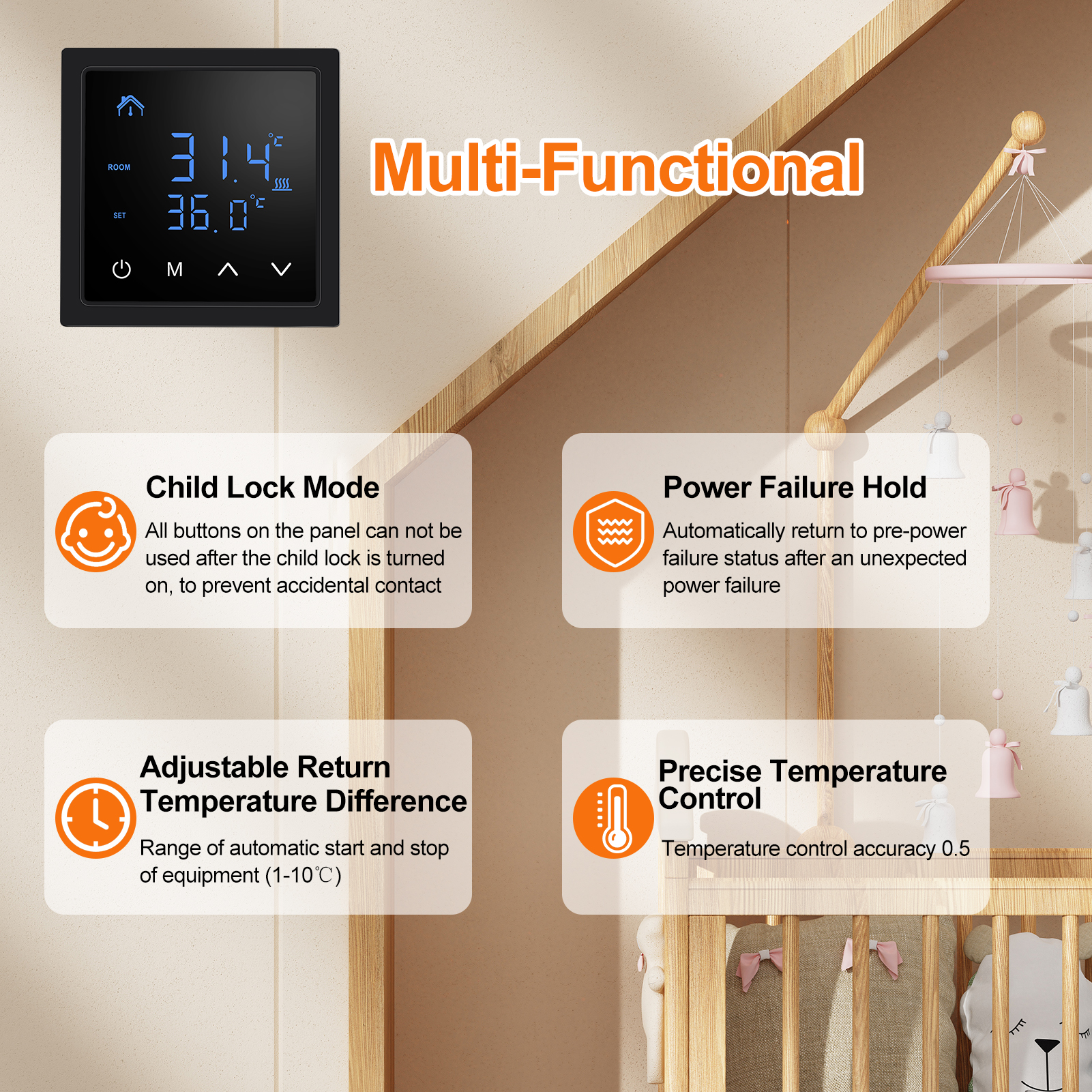 Smart Thermostat 16A Floor Hea - Smart Home Thermostat 리뷰 및 가격