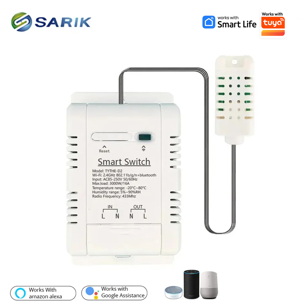 Work with Tuya 16A 3000W WiFi  - Smart Home Thermostat 리뷰 및 가격