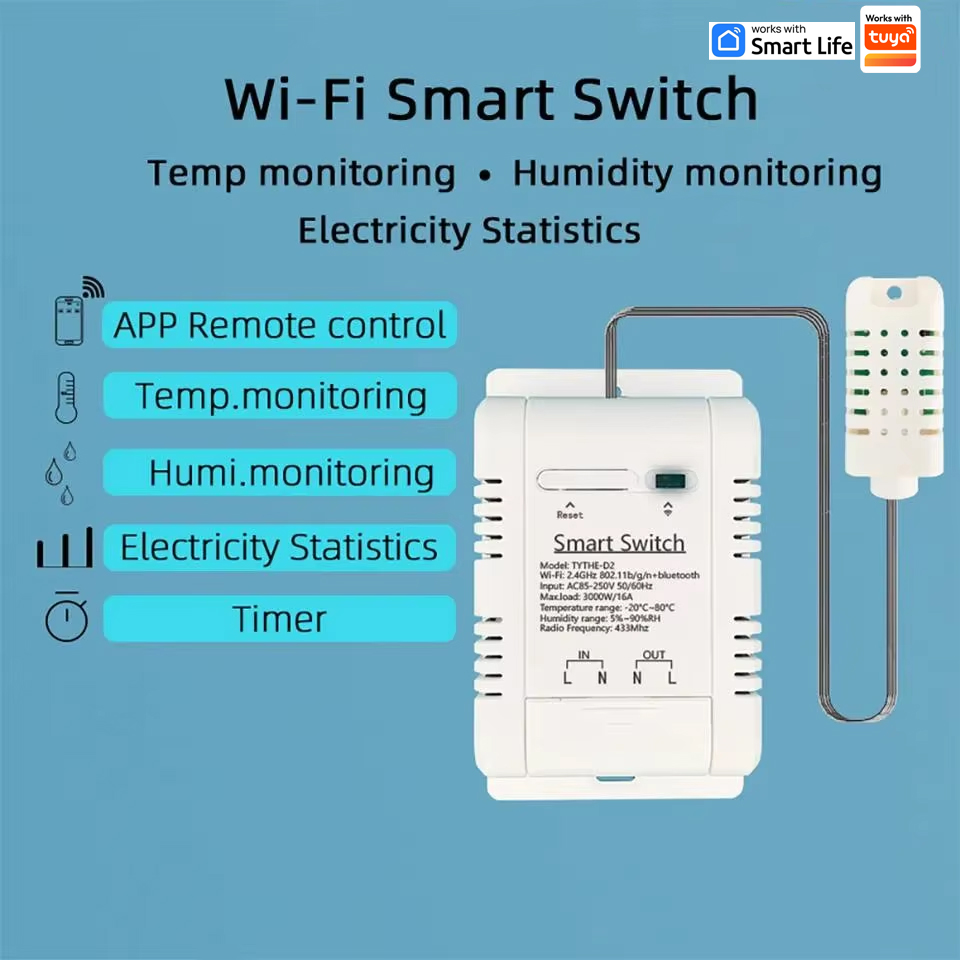 Work with Tuya 16A 3000W WiFi  - Smart Home Thermostat 리뷰 및 가격