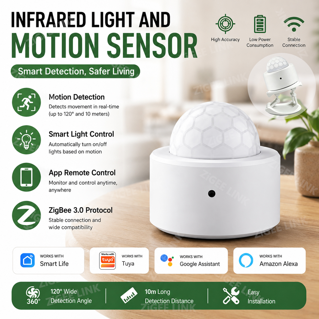 Zigbee3.0 Mini PIR Human Motio - Smart Home Yale 리뷰 및 가격