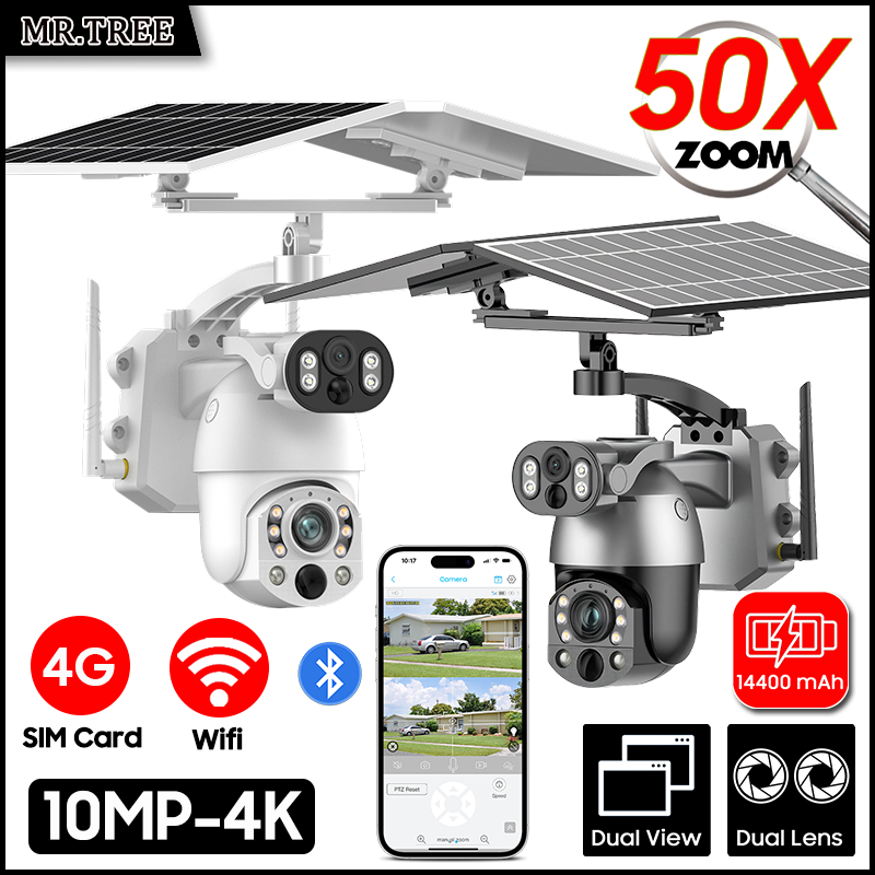 4K 50X Optical Zoom Dual Lens  - Smart Home Outdoor Camera 리뷰 및 가격