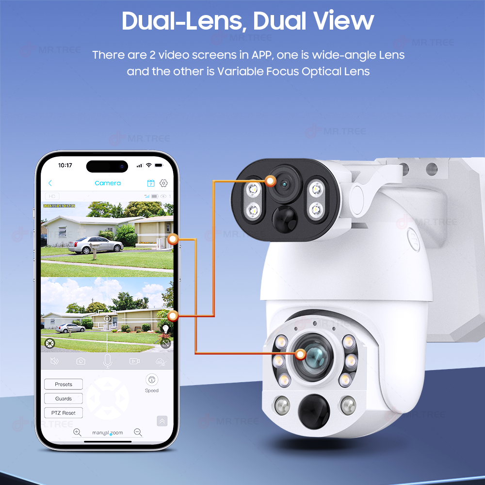 4K 50X Optical Zoom Dual Lens  - Smart Home Outdoor Camera 리뷰 및 가격