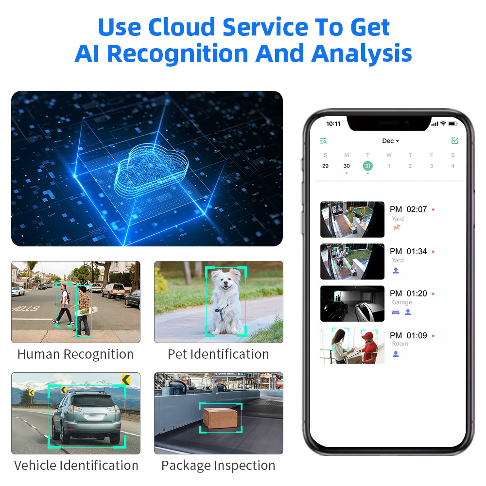 Hiseeu 3MP Cloud AI WiFi Video - Smart Home Outdoor Camera 리뷰 및 가격