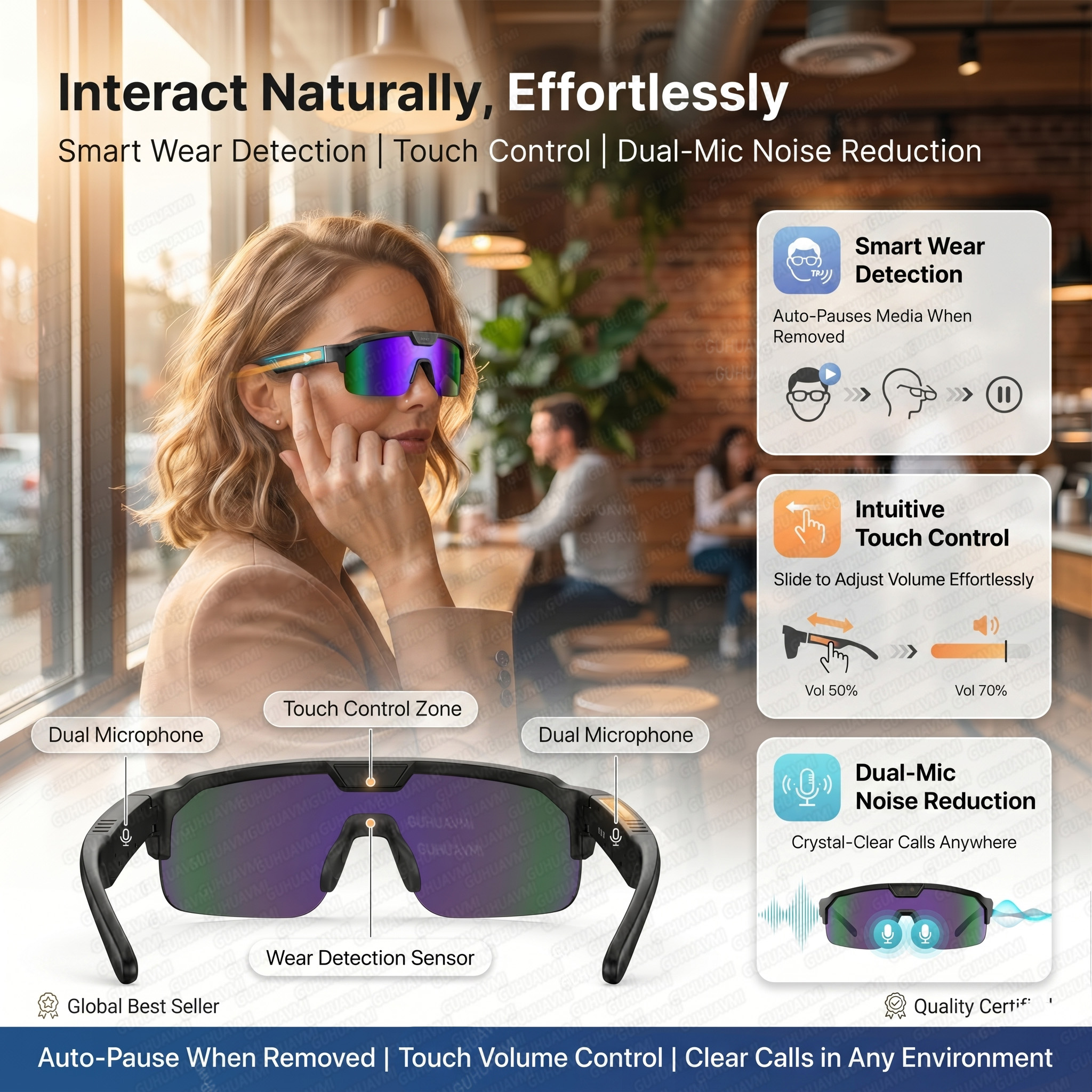 Smart Glasses with 4K HD Anti- - Smart Home Outdoor Camera 리뷰 및 가격